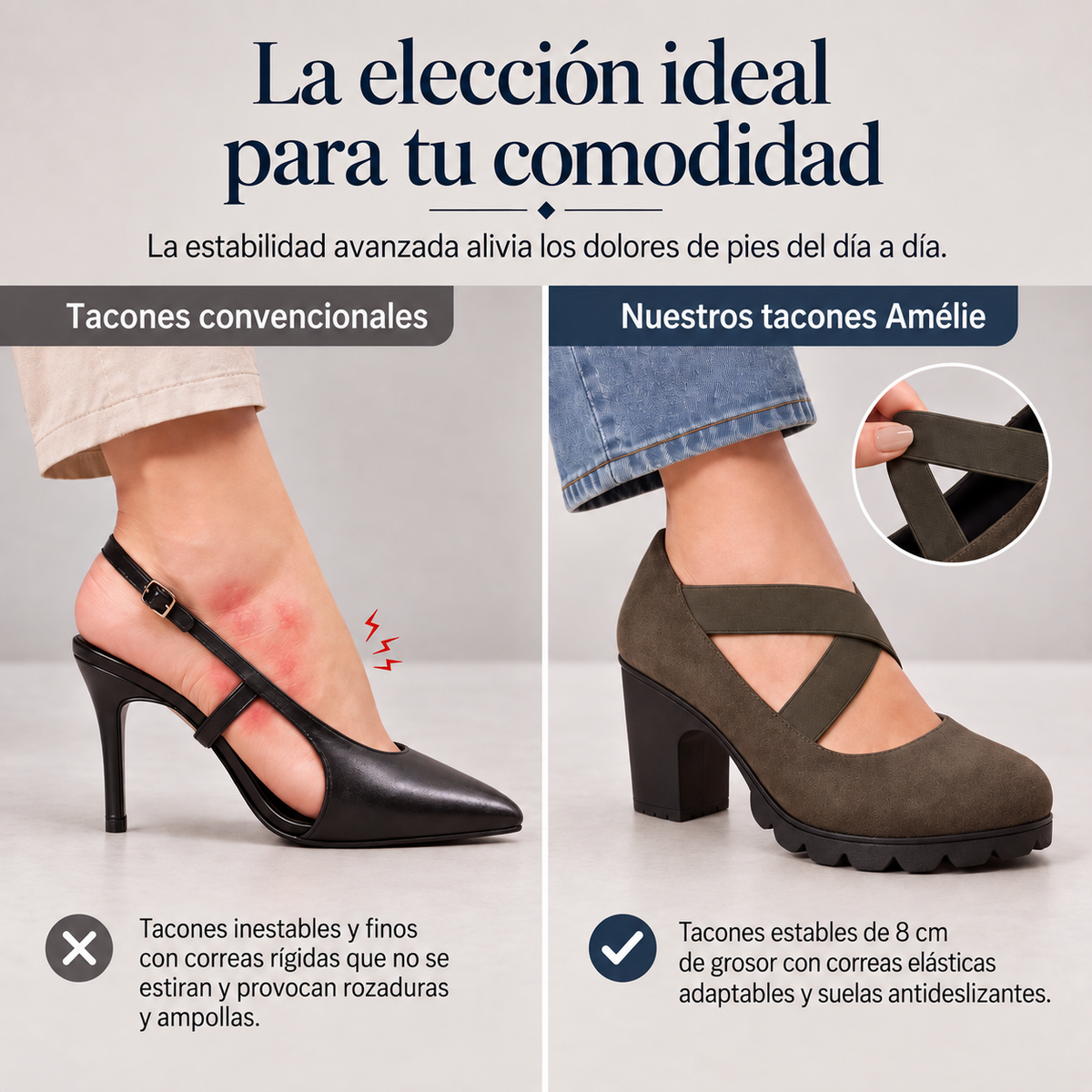 Tacones Amélie™ – Elegancia y Comodidad en Cada Paso