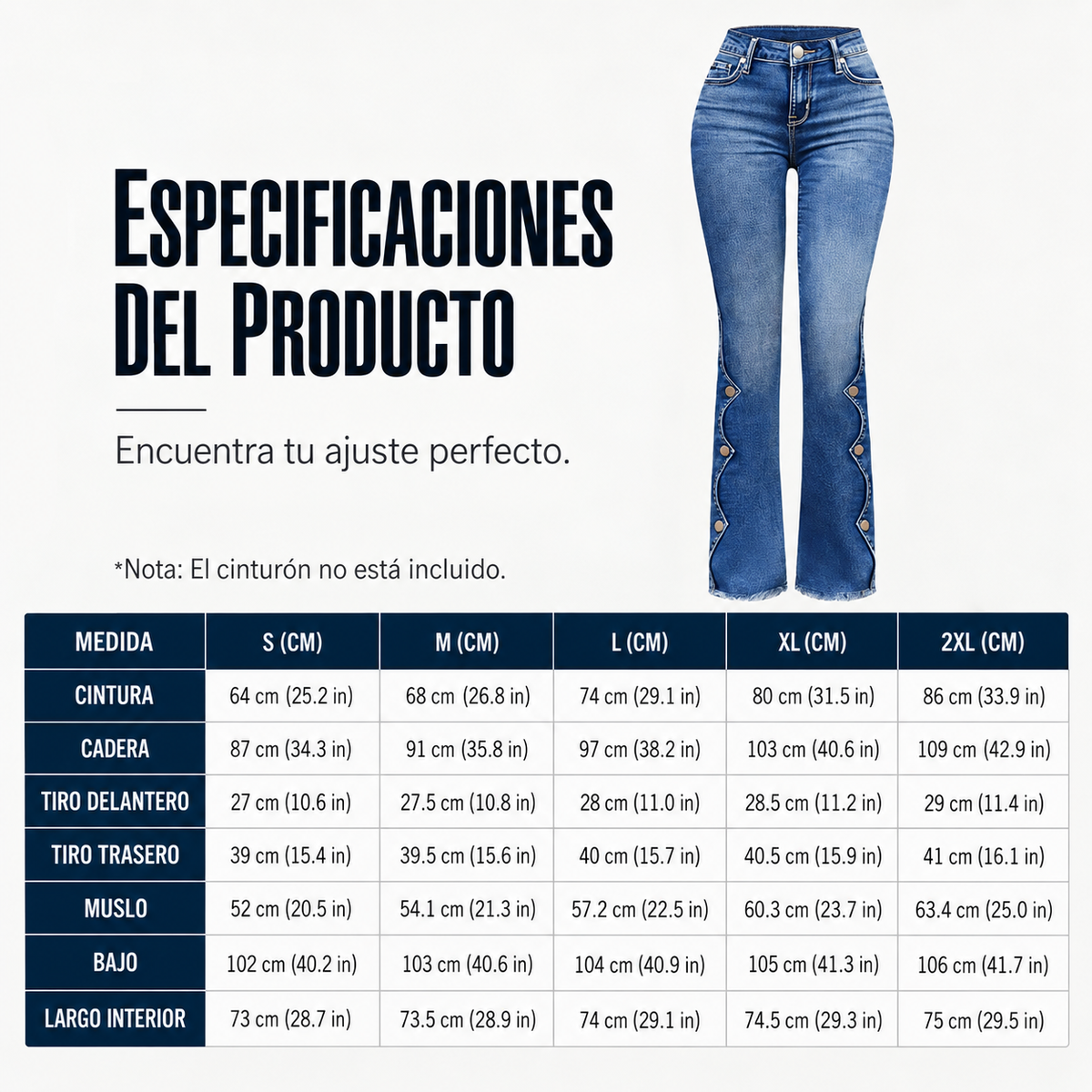 Jeans Siena — Acampanados de Talle Alto