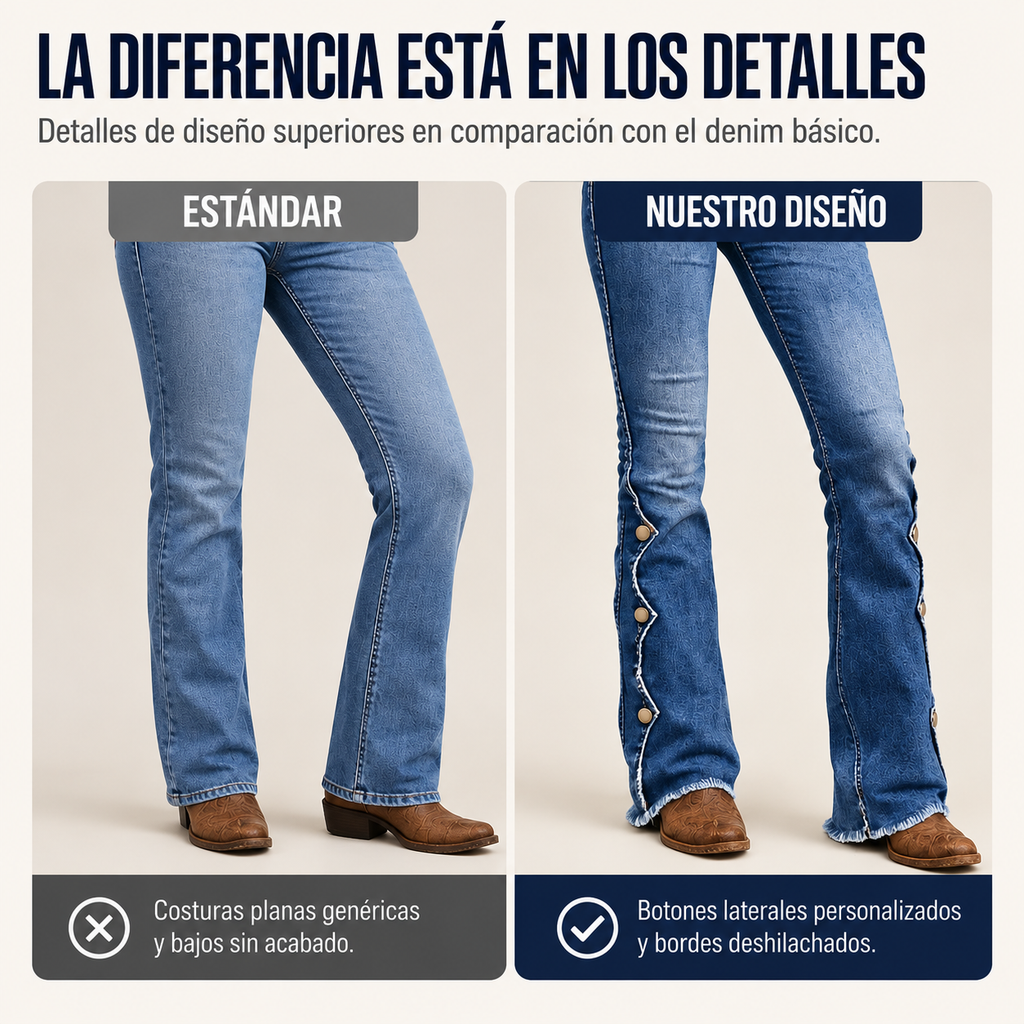 Jeans Siena — Acampanados de Talle Alto