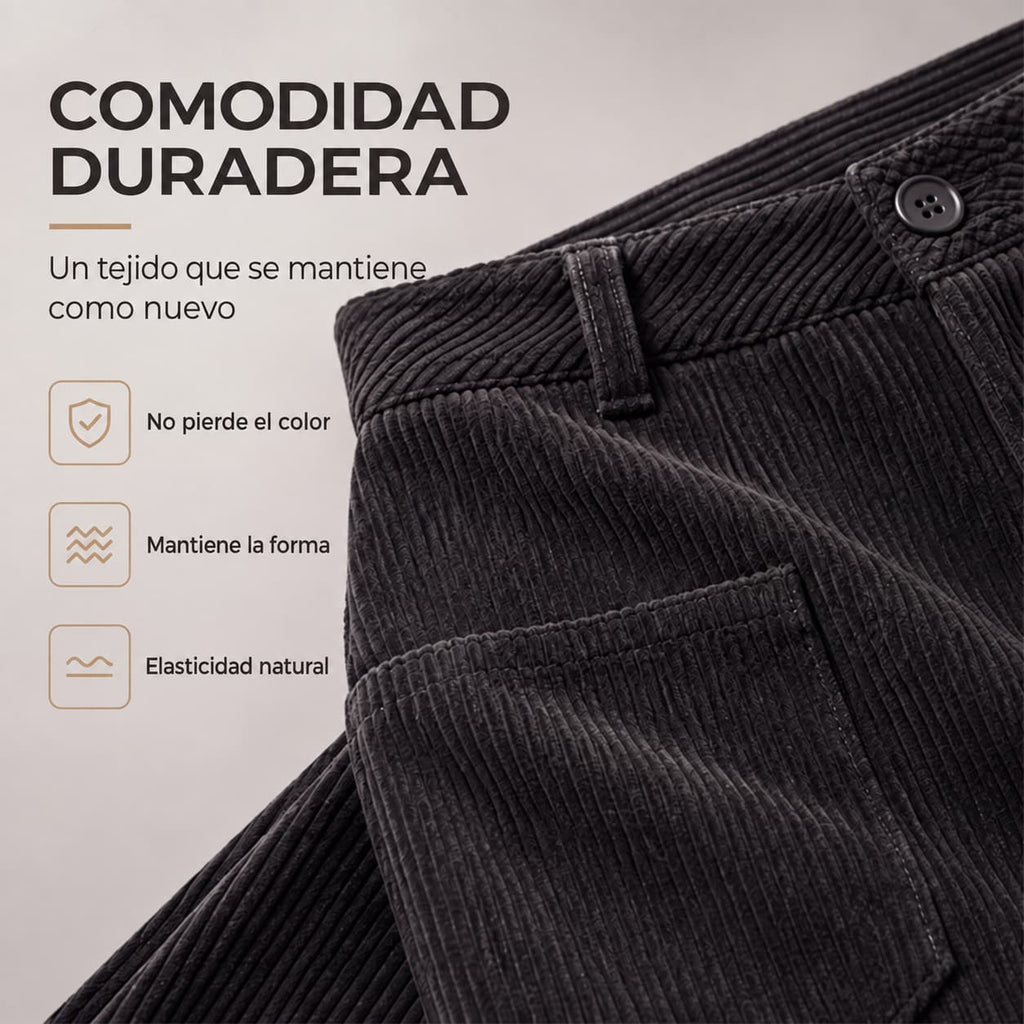 Pantalón Lucía – Pana de Pierna Ancha