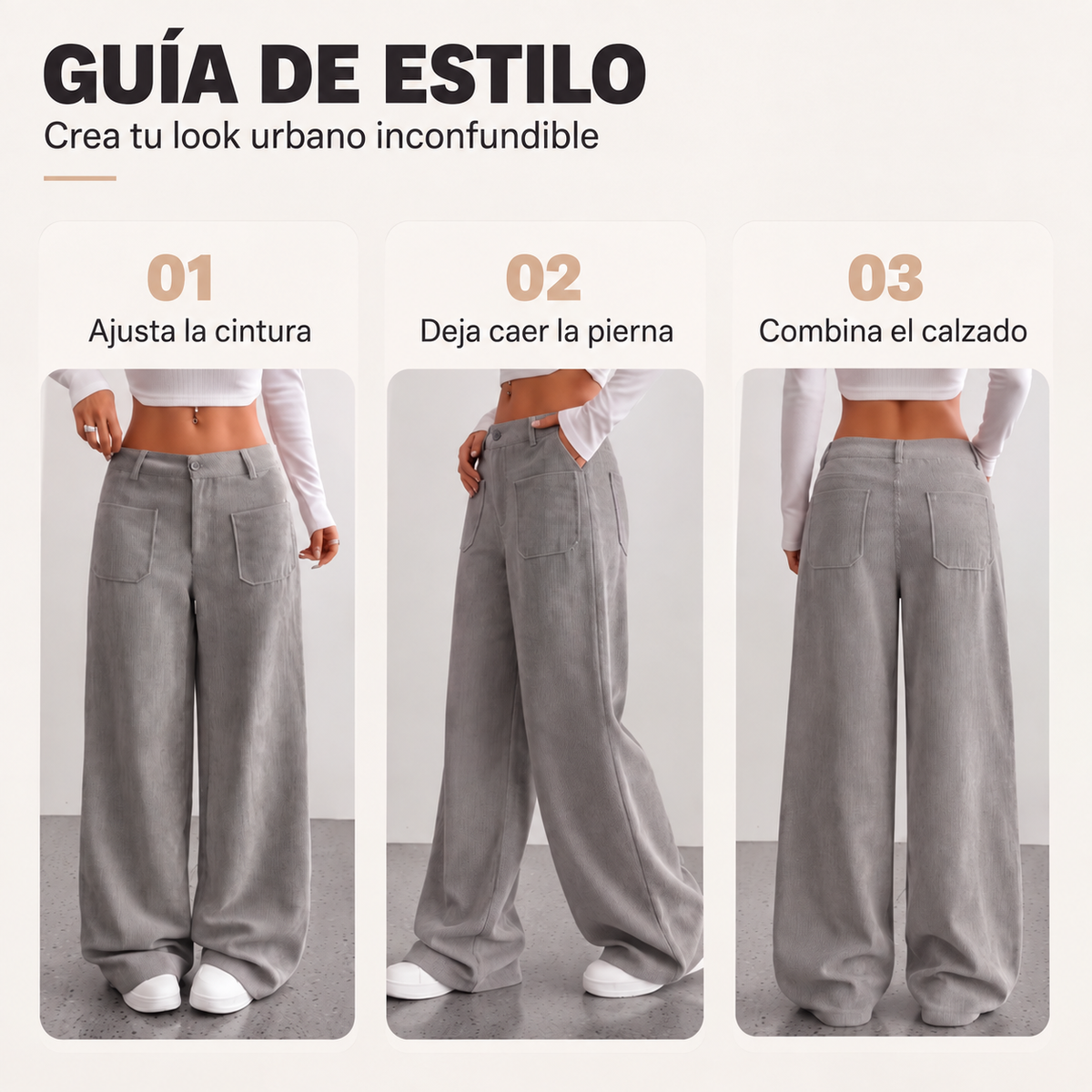 Pantalón Lucía – Pana de Pierna Ancha