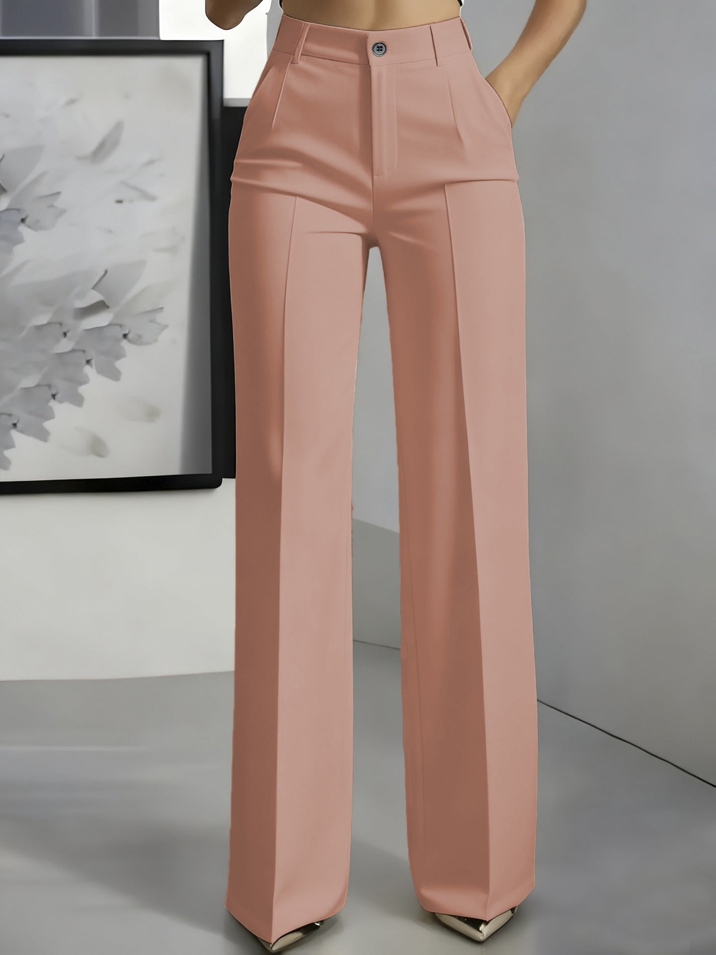 KIMBERLY | Pantalones de cintura alta y pierna ancha