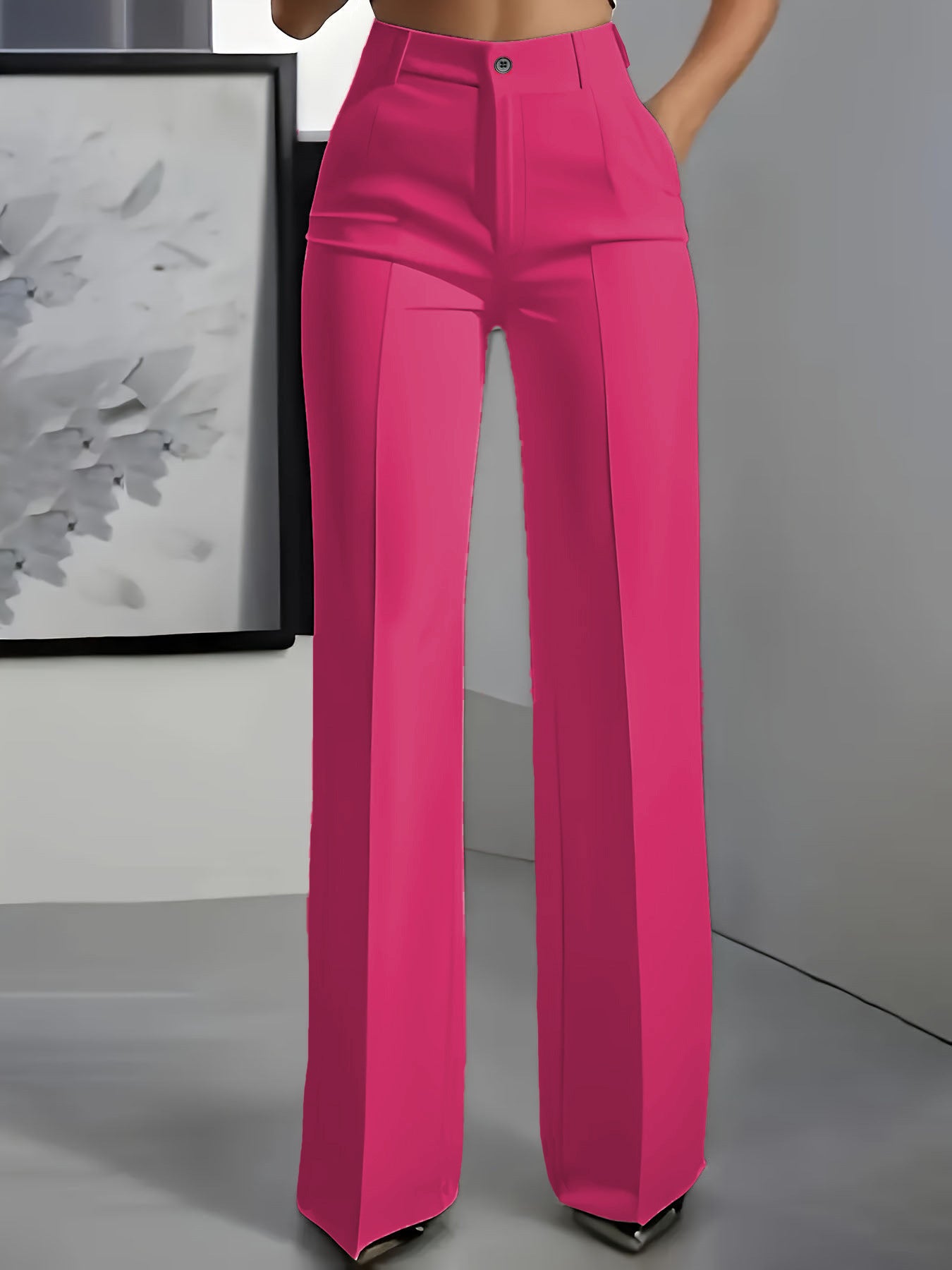 KIMBERLY | Pantalones de cintura alta y pierna ancha