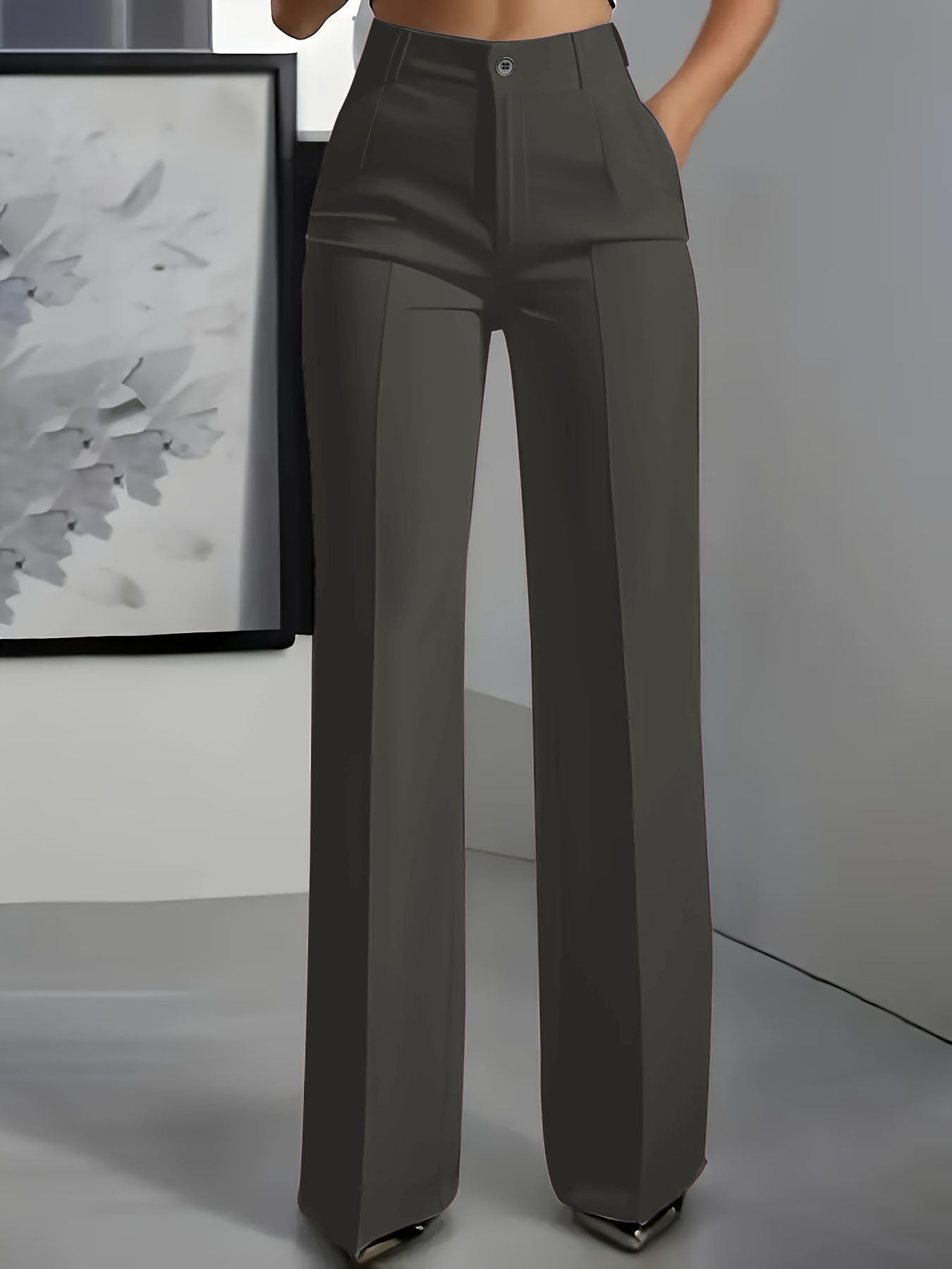 KIMBERLY | Pantalones de cintura alta y pierna ancha
