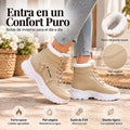 Botines de invierno para mujer con forro de peluche