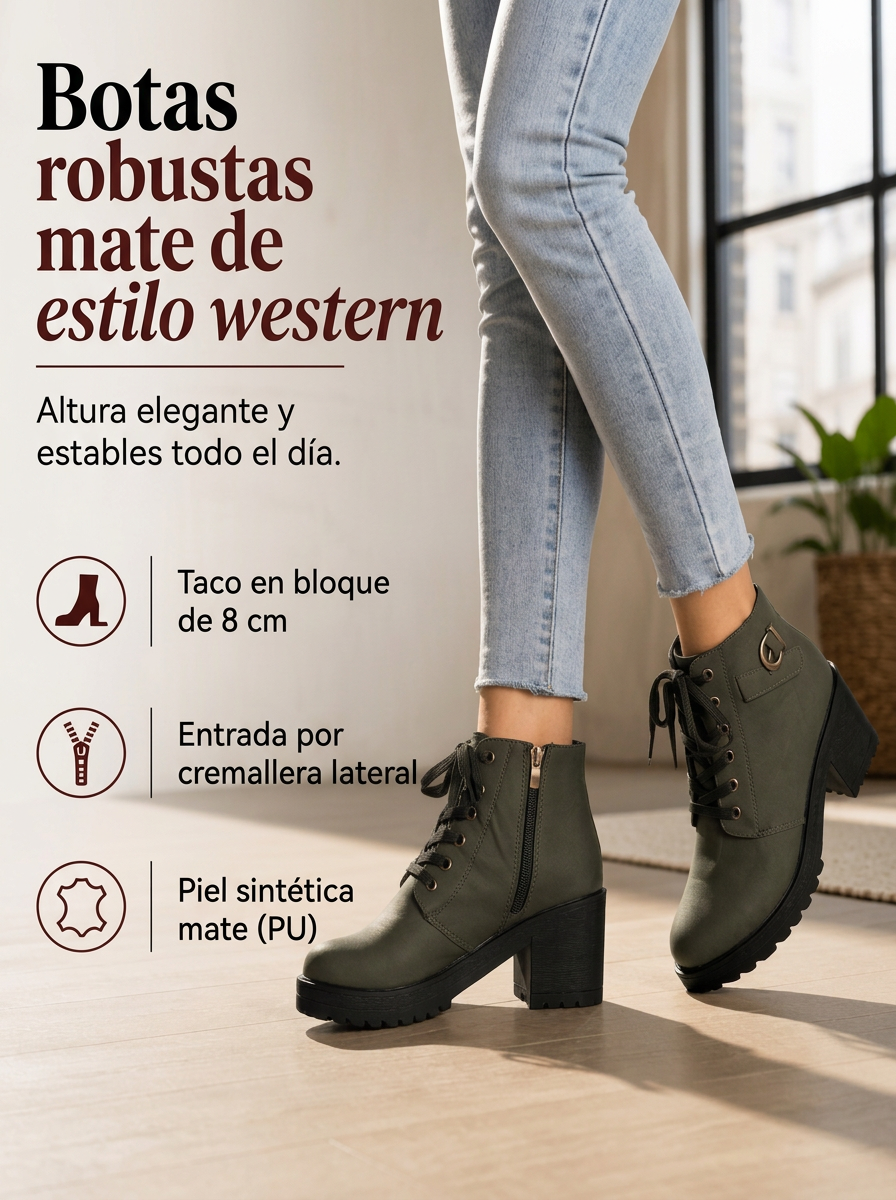 Alma – Botines de Tacón Western