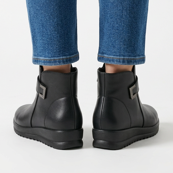 Botines Lisa negro, trasera