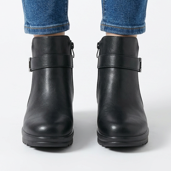 Botines Lisa negro, frontal