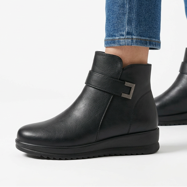 Botines Lisa negro, perfil