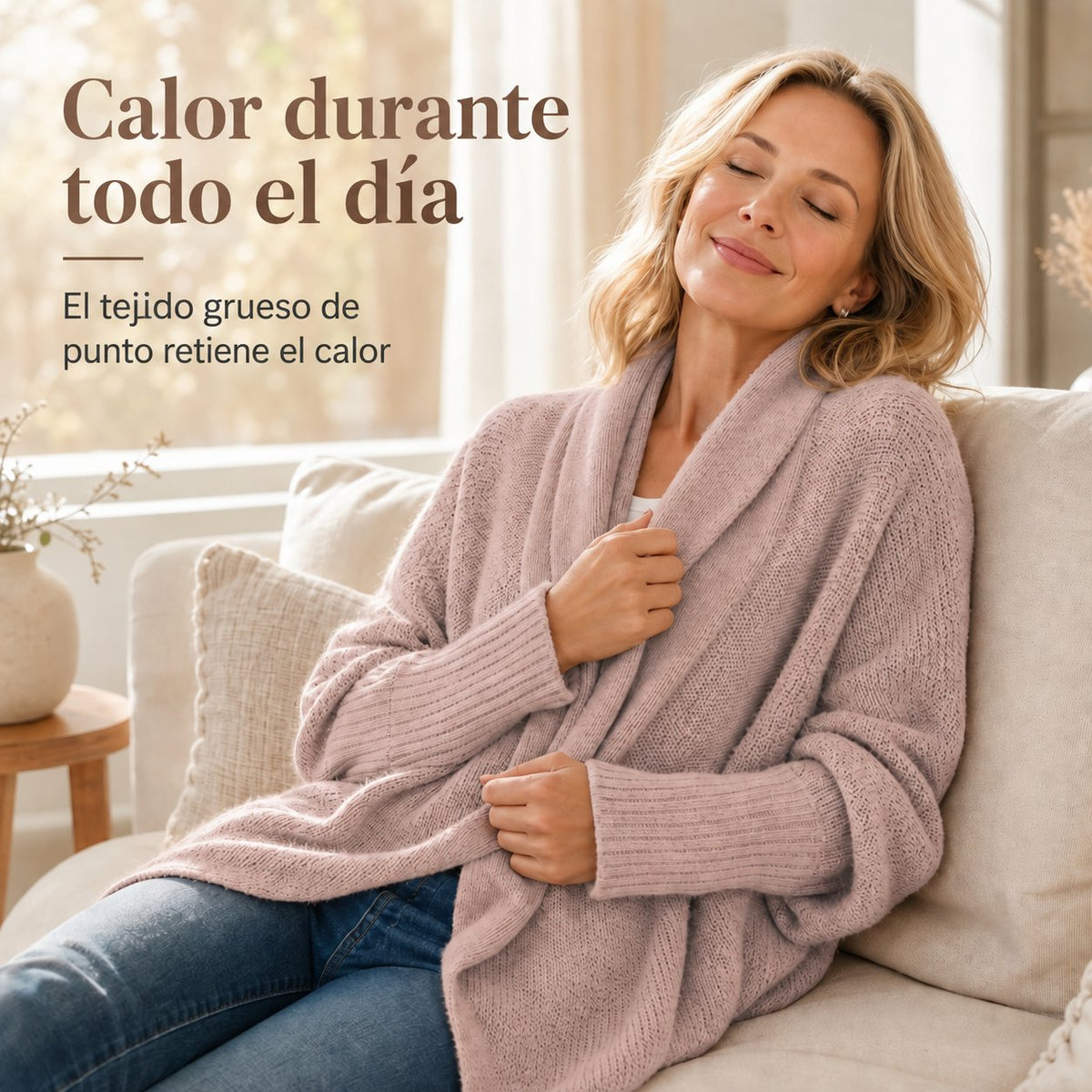 Cárdigan Palma calor todo el día