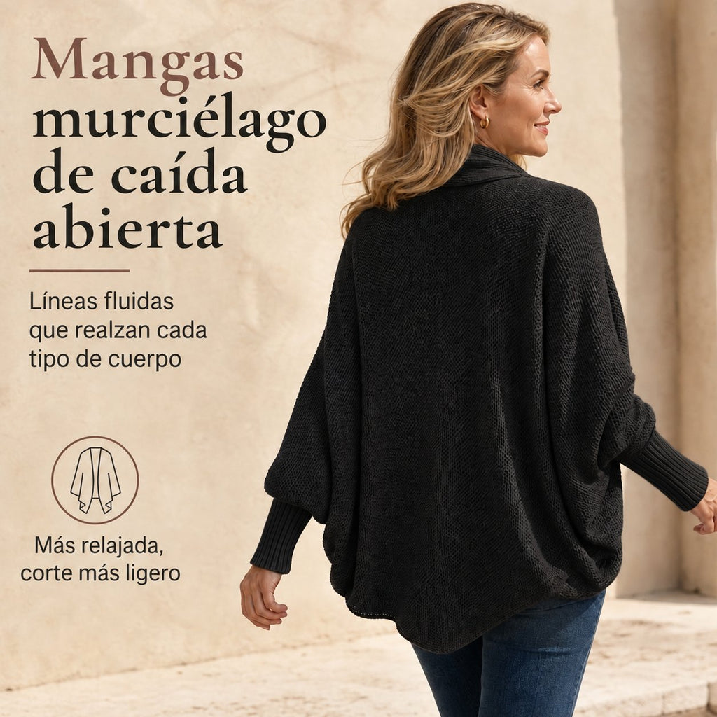 Cárdigan Palma caída abierta