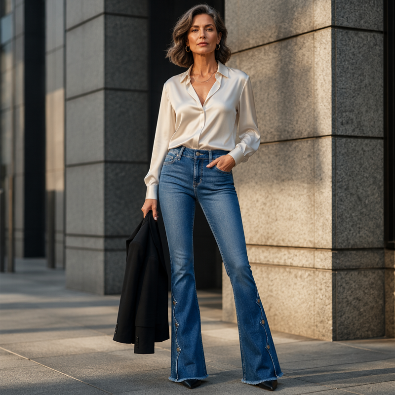 Jeans Siena — Acampanados de Talle Alto
