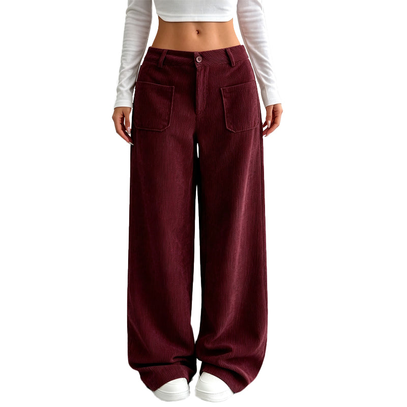 Pantalón Lucía – Pana de Pierna Ancha
