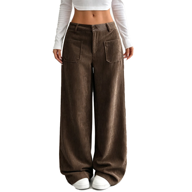 Pantalón Lucía – Pana de Pierna Ancha