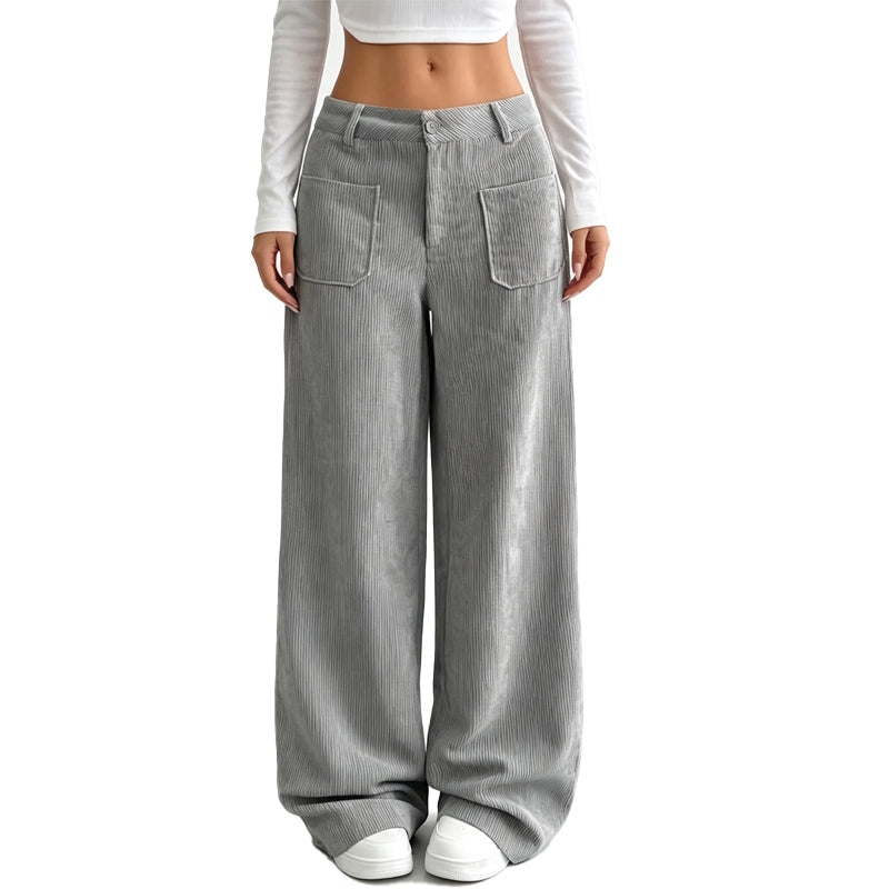 Pantalón Lucía – Pana de Pierna Ancha
